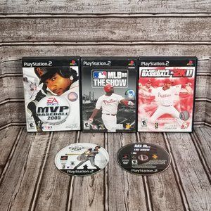Lot of 5 PLAYSTATION Games Triple Play MVP Baseball MLB The Show MLB 2k11 TESTED